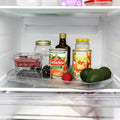 Clear 360° Rectangular Lazy Susan – Fridge Organizer & Rotating Storage (15.3" × 11.1")