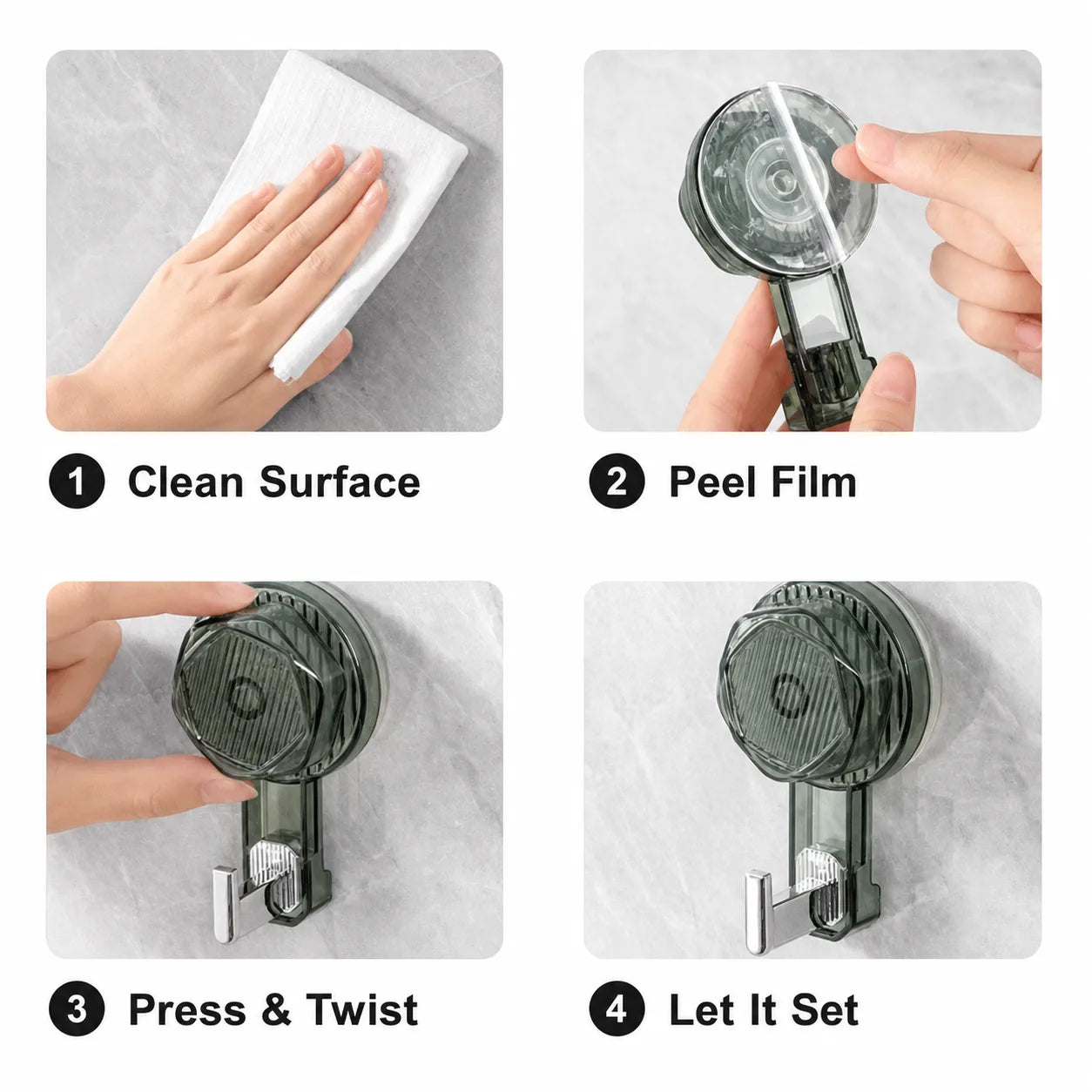 Versatile Suction Hooks for Everyday Home Organization - image 03