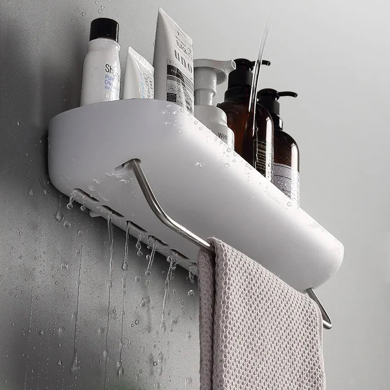 Adhesive-Mount Slim Shelf for Bathroom & Kitchen Organization - image 03