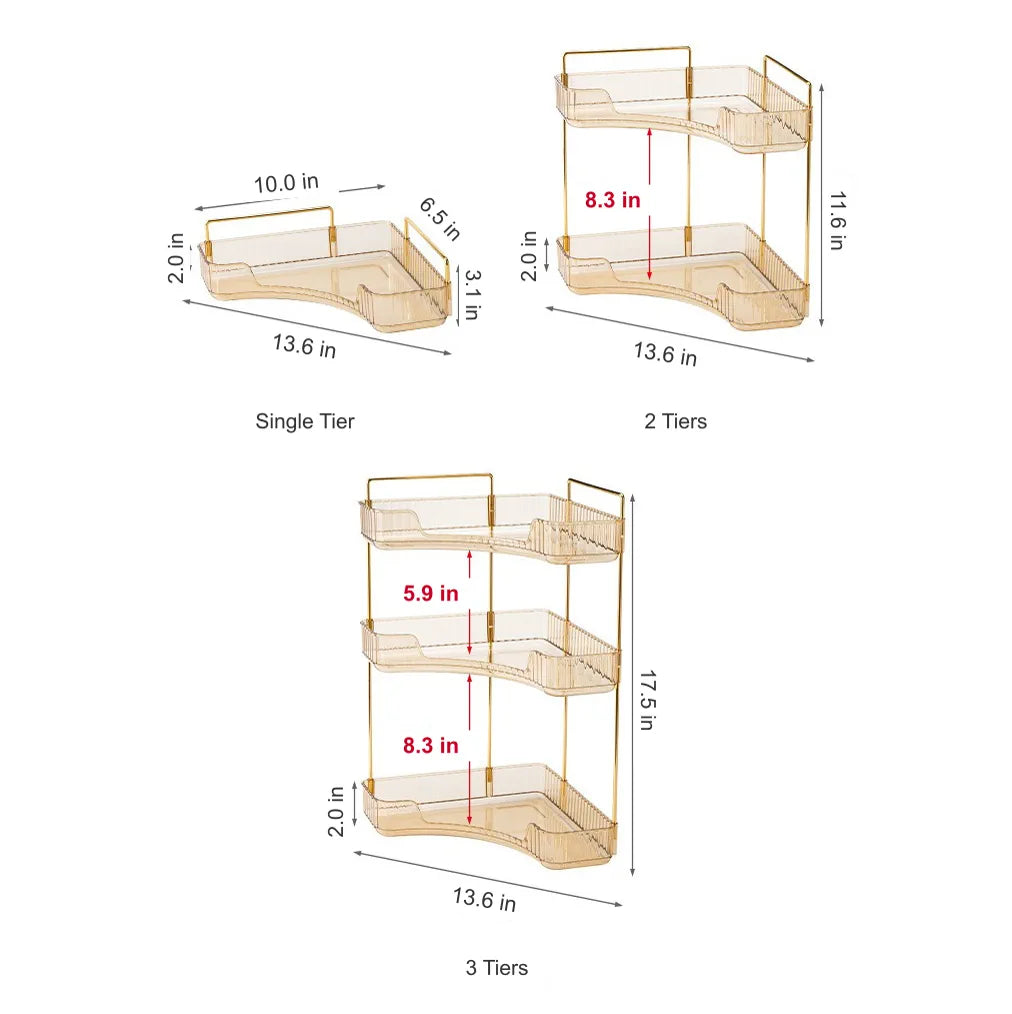 Multi-Tier Corner Organizer Rack for Countertop Storage - image 04