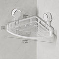 Suction-Mount Corner Shelf for Bathroom & Kitchen Organization - image 08