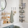 Small Bathroom Storage RollingTail Reset - Gold / Transparent
